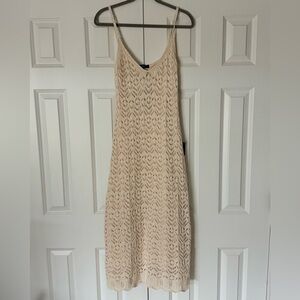 Lulu's Cream Lace Maxi Dress